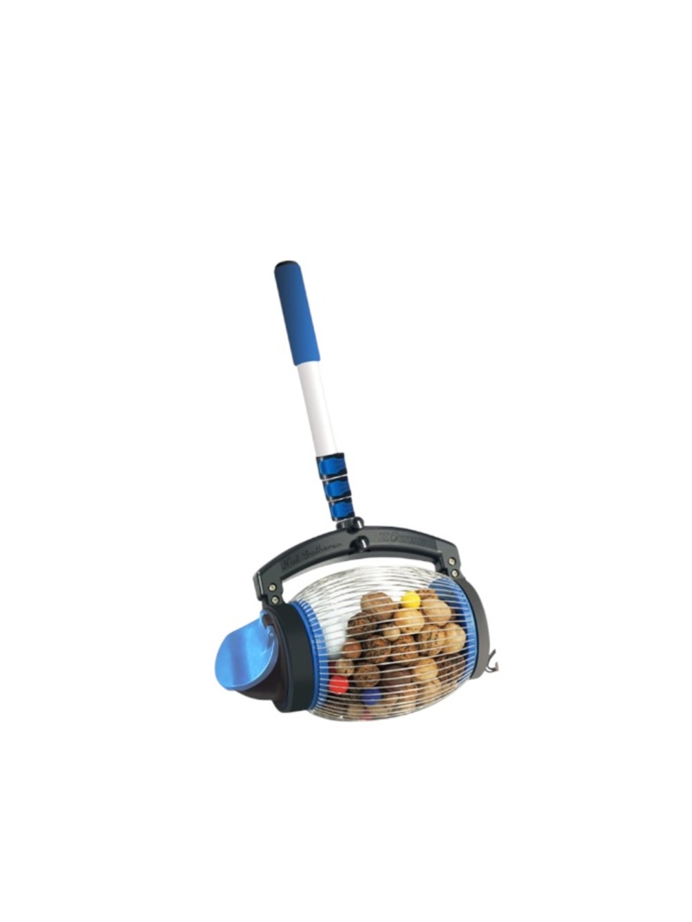 Nut Gatherer, Acorn Picker Upper, Side Opening Dump, 1 Gallon  Blue